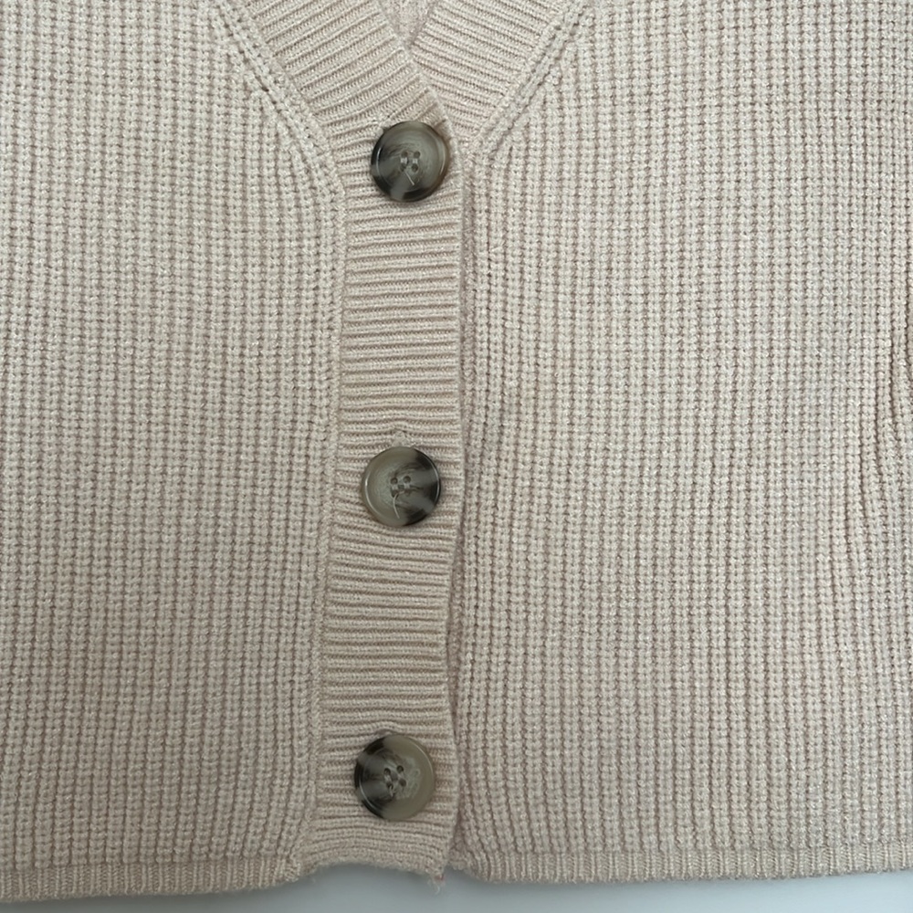 Button Front Sweater Vest - Picture 3 of 4
